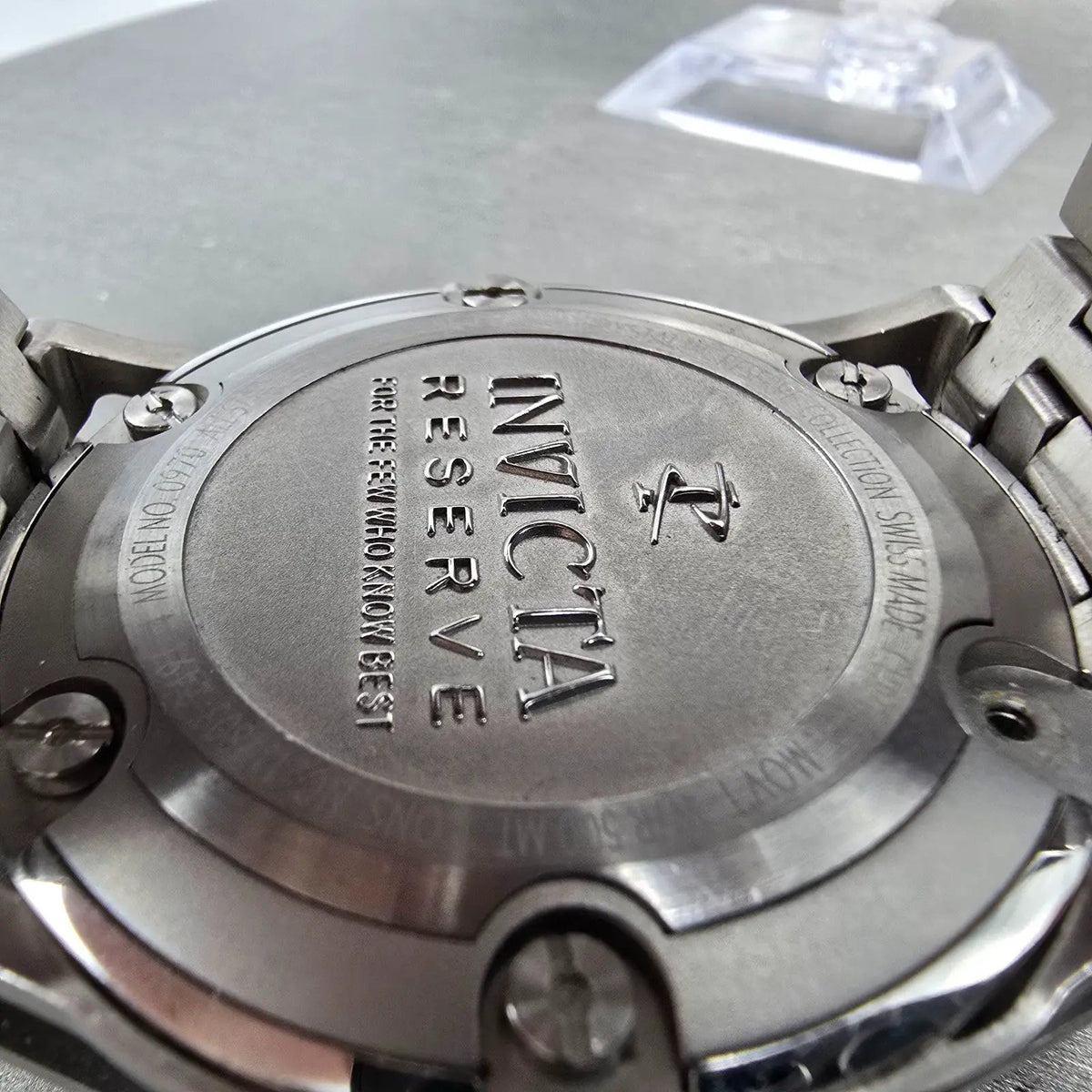 Invicta Sub Aqua Reserve Chronograph Watch Men 52mm Gray Dial Silver New Battery9