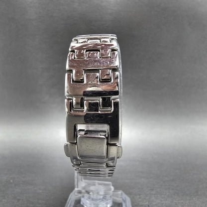 Citizen Eco-Drive Tank Watch Women 17mm MOP Dial Silver Crystal Bezel Runs JP7