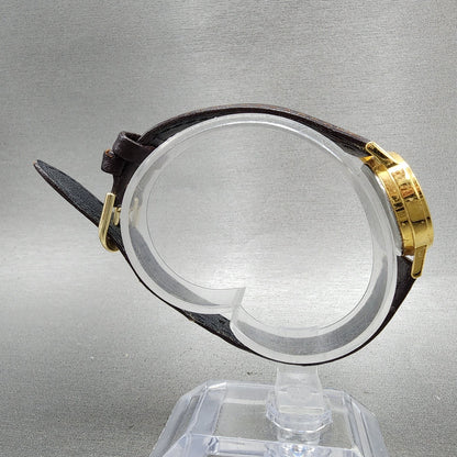 Casio LTP1095 Watch Women 23mm Gold Dial Gold Tone Round Leather New Battery8