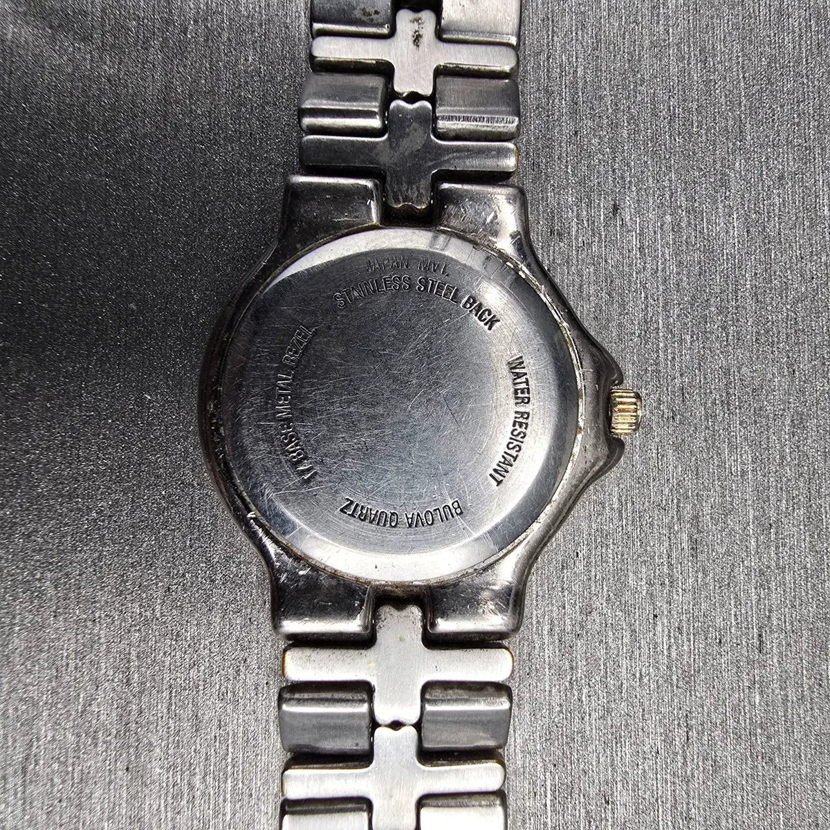 Bulova Watch Women 25mm White Dial Two Tone Date Round 98M36 New Battery JP2310