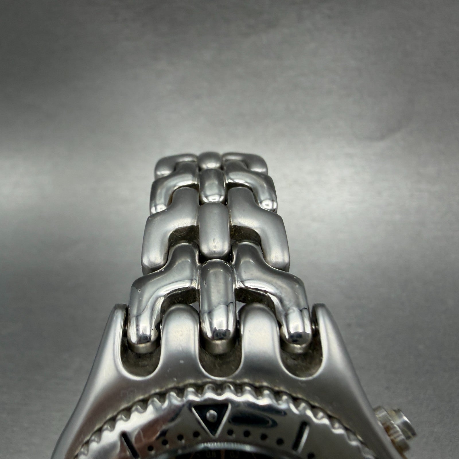 Elgin Chronograph Watch Men 39mm Black Dial Silver Tone Round FK-667 New Battery4