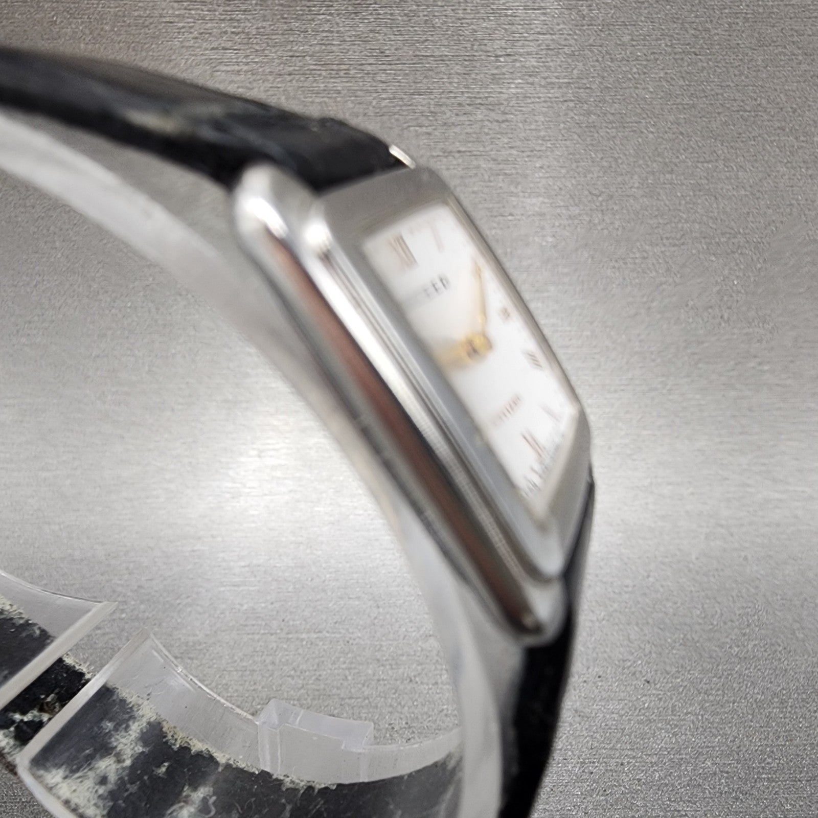 Citizen Exceed Tank Watch Women 20mm White Dial Silver Tone 4420e42622 New Batt3