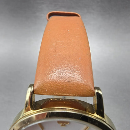 Kate Spade Metro watch Women 34mm Mop Dial Gold Round KSW1142 New Battery4