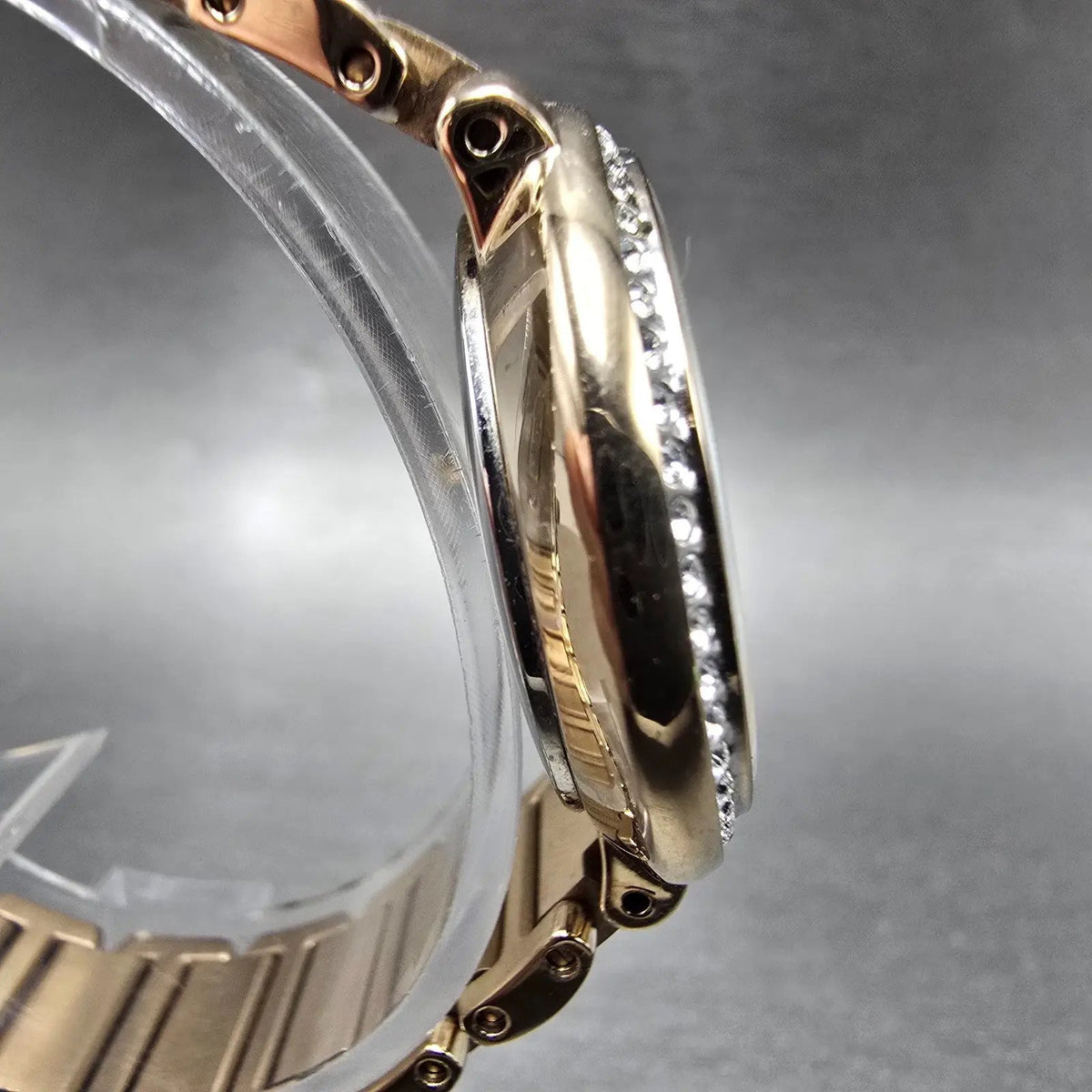 Citizen Silhouette Crystal Eco-Drive Watch Women 30mm MOP Dial Rose Gold Round z3