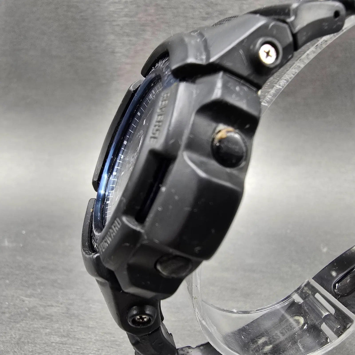 Casio G-Shock AWG-M100BC Watch Men 47mm Black Blue Alarm Chrono Solar READ!!!!!!2