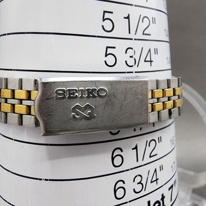 Seiko SQ Watch Women 23mm Champagne Dial Two Tone Dyadate 2a230029 New Battery10