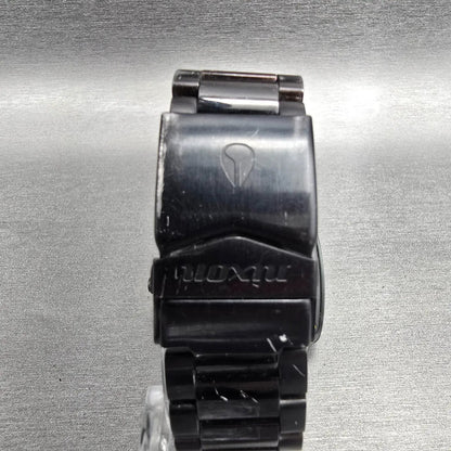 Nixon The Player Watch Men 40mm Black Dial Black Tone Rectangle New Battery7