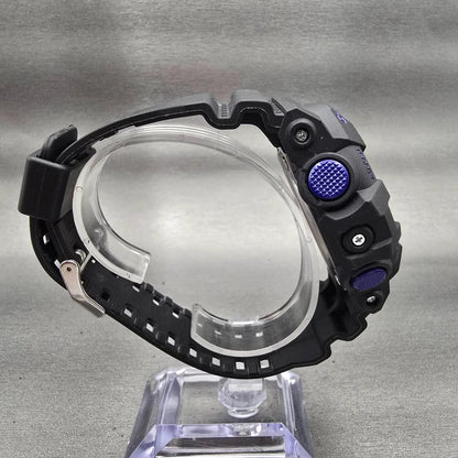 Casio G-Shock GA-700VB Watch Men 54mm Blue Dial Black Chrono Alarm New Battery8