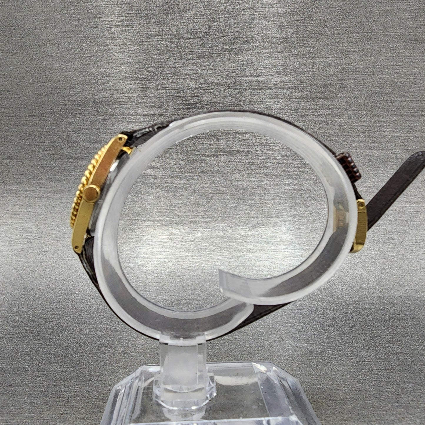 Seiko Watch Women 20mm Black Dial Gold Oval 14007170 New Battery6
