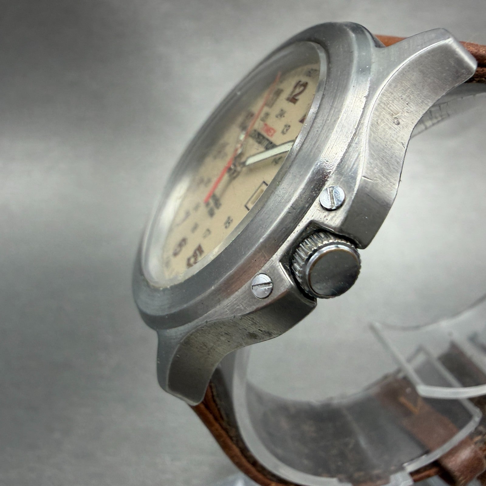 Timex Expedition Watch Men 39mm Brown Dial Silver Tone Date T44381 New Battery2
