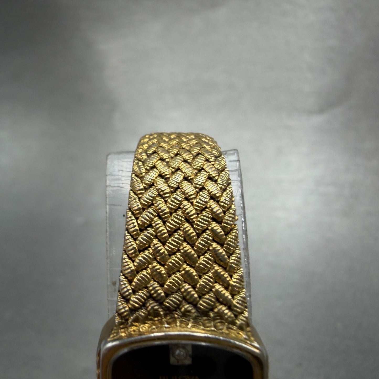 Bulova Tank Watch Women 16mm Black Dial Gold Tone 92J54 New Battery Vintage4