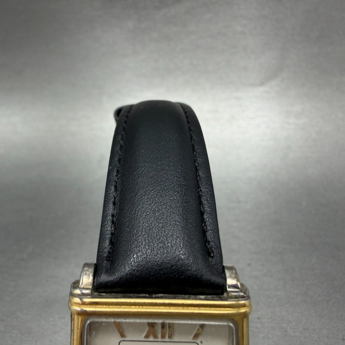 Seiko Dolce Tank Watch Men 25mm White Dial Gold Tone 8N41-5190 New Battery VTG4