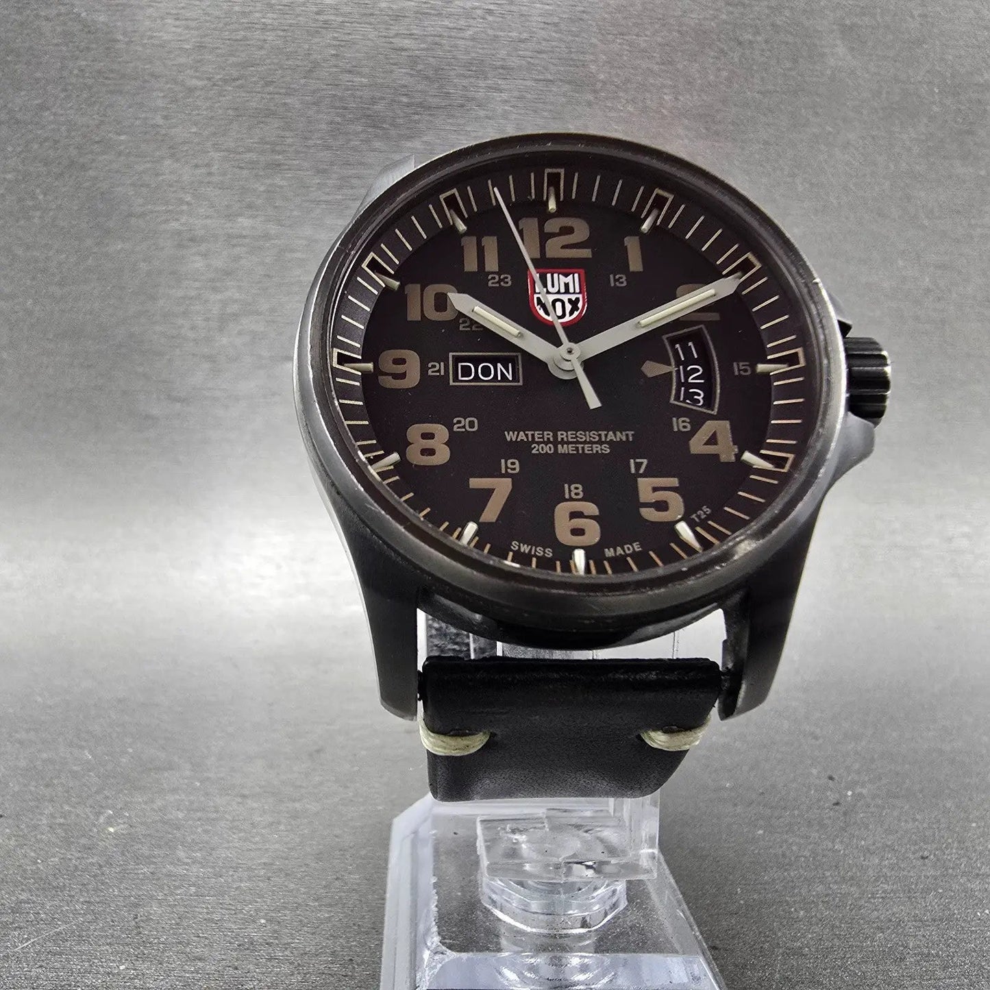 Luminox Atacama Field Watch Men 43mm Black Dial Black Tone Daydate Round New Bat5