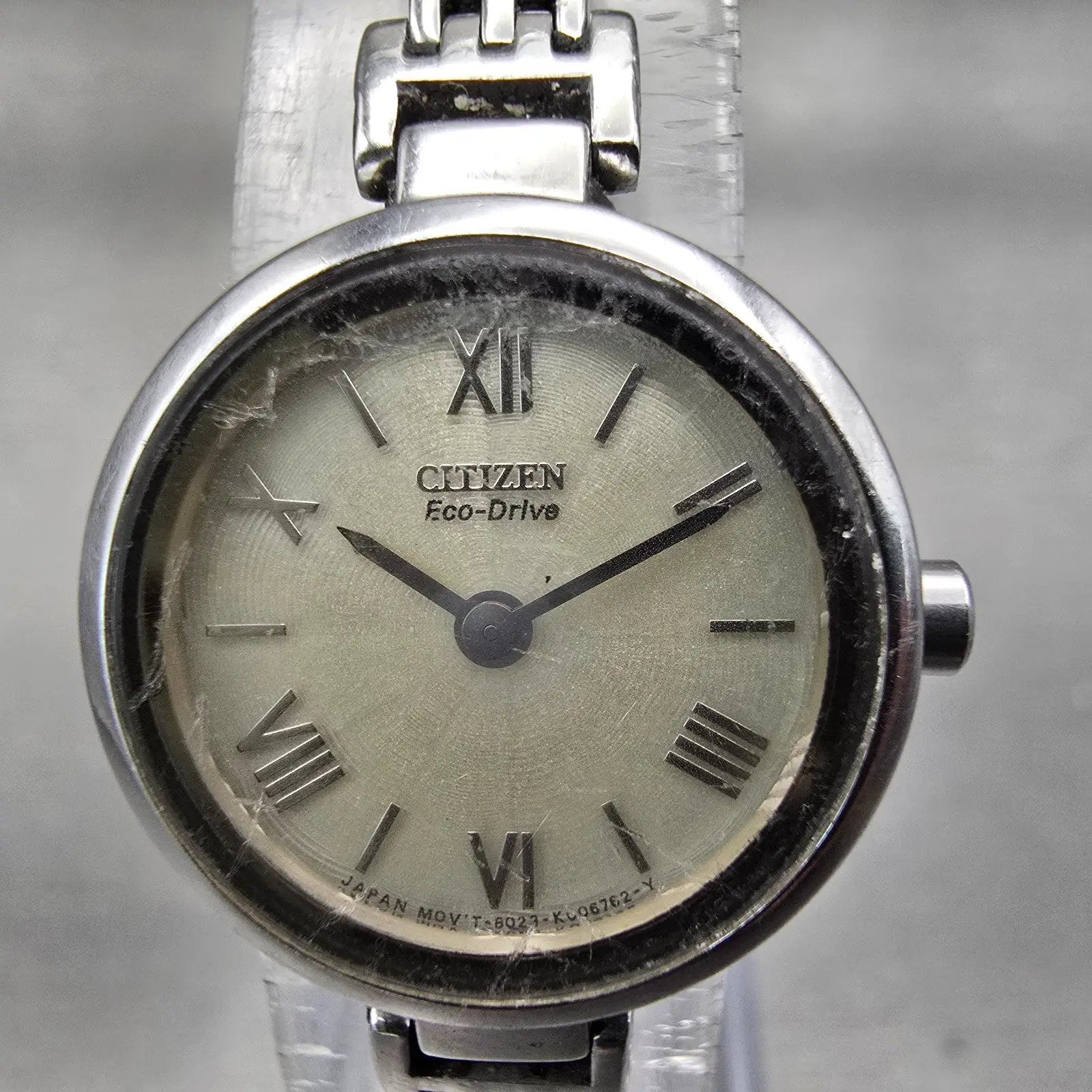 Citizen Eco-Drive Watch Women 21mm Ivory Dial Silver Round B023-K004268 Works1