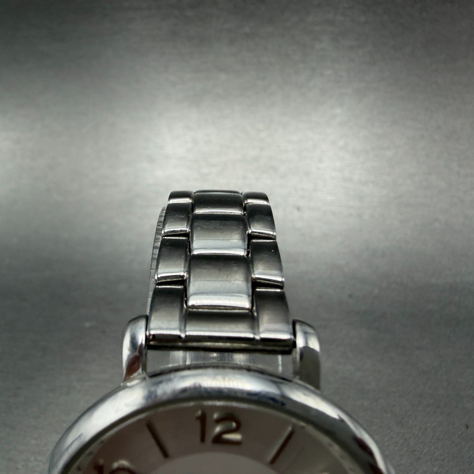 Fossil Jacqueline Watch Women 36mm Silver Dial Silver Tone Daydate Round New Bat4