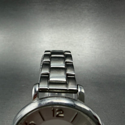 Fossil Jacqueline Watch Women 36mm Silver Dial Silver Tone Daydate Round New Bat4