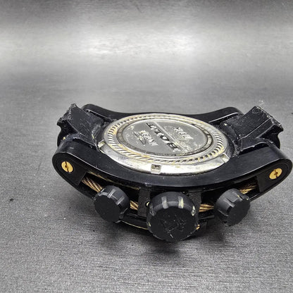 Invicta Reserve Bolt Zeus Chronograph Watch Men 53mm Black Dial Black Gold READ11