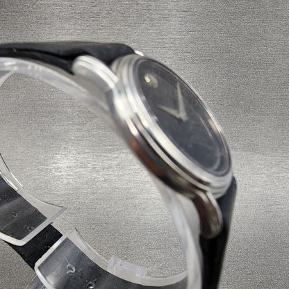 Movado Muesem Watch Women 26mm Black Dial Silver Tone NO BACK!! New battery3