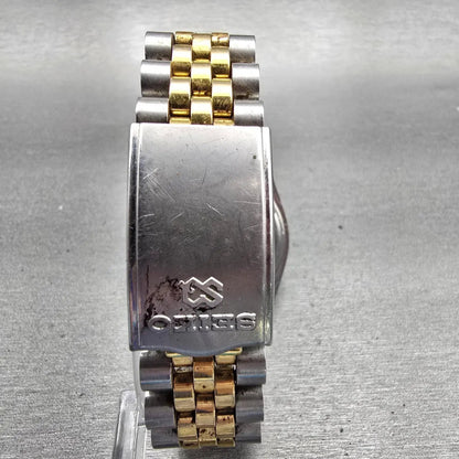 Seiko President Watch Men 36mm Gold Dial Two Tone Daydate 5Y23-8A60 New Battery7