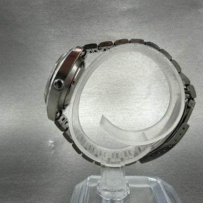 Seiko Automatic Watch Women 28mm Green Dial Silver Tone Date 2205-0610 Runs6