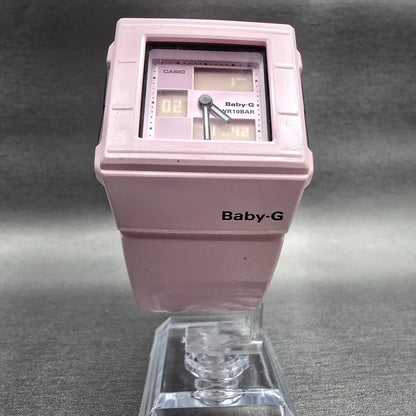 Casio Baby-G BGA-200 Watch Women 36mm Pink Black Chrono Alarm Square New Battery5