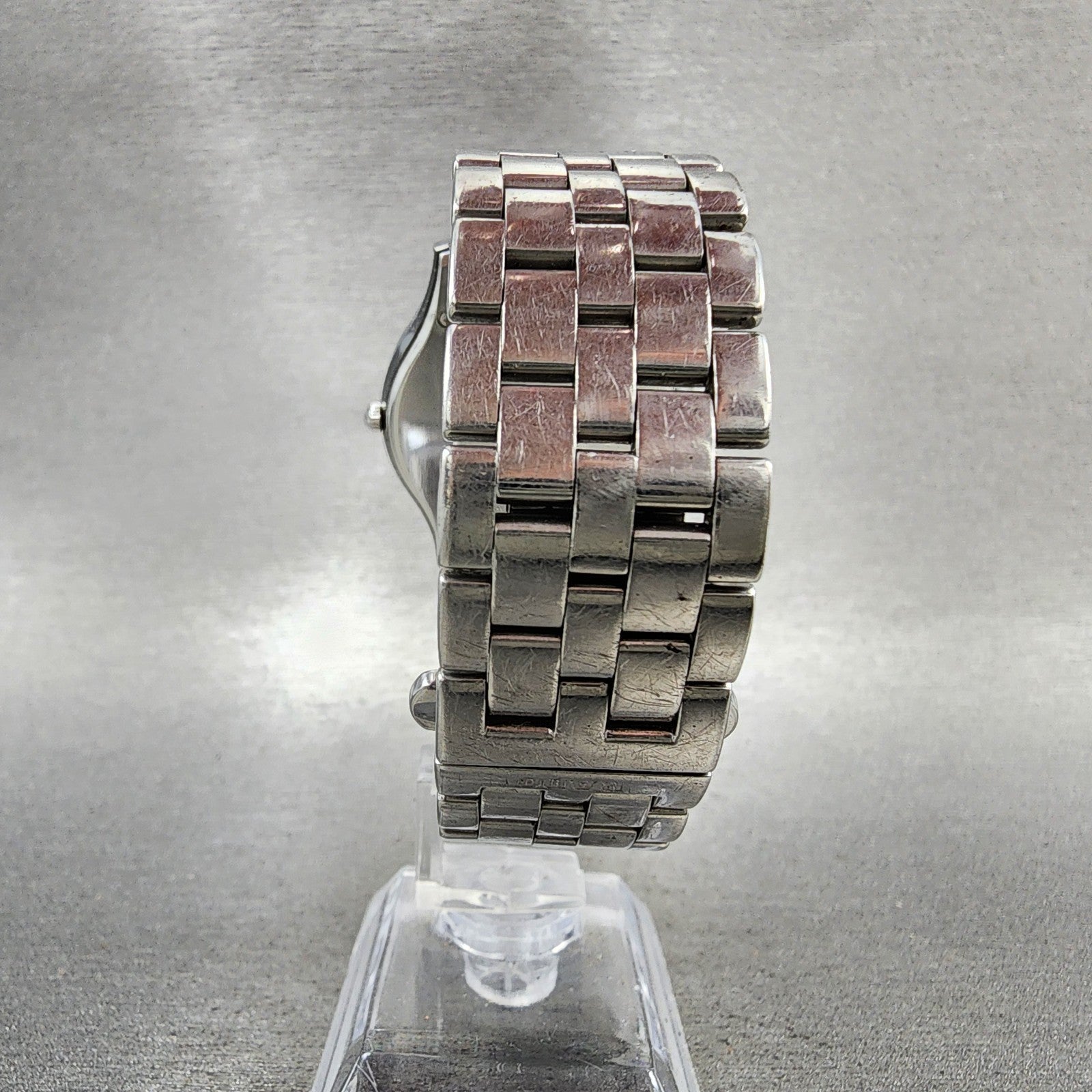 Rado Diastar Watch Men 37mm Blue Dial Silver Tone Date Round New Battery7