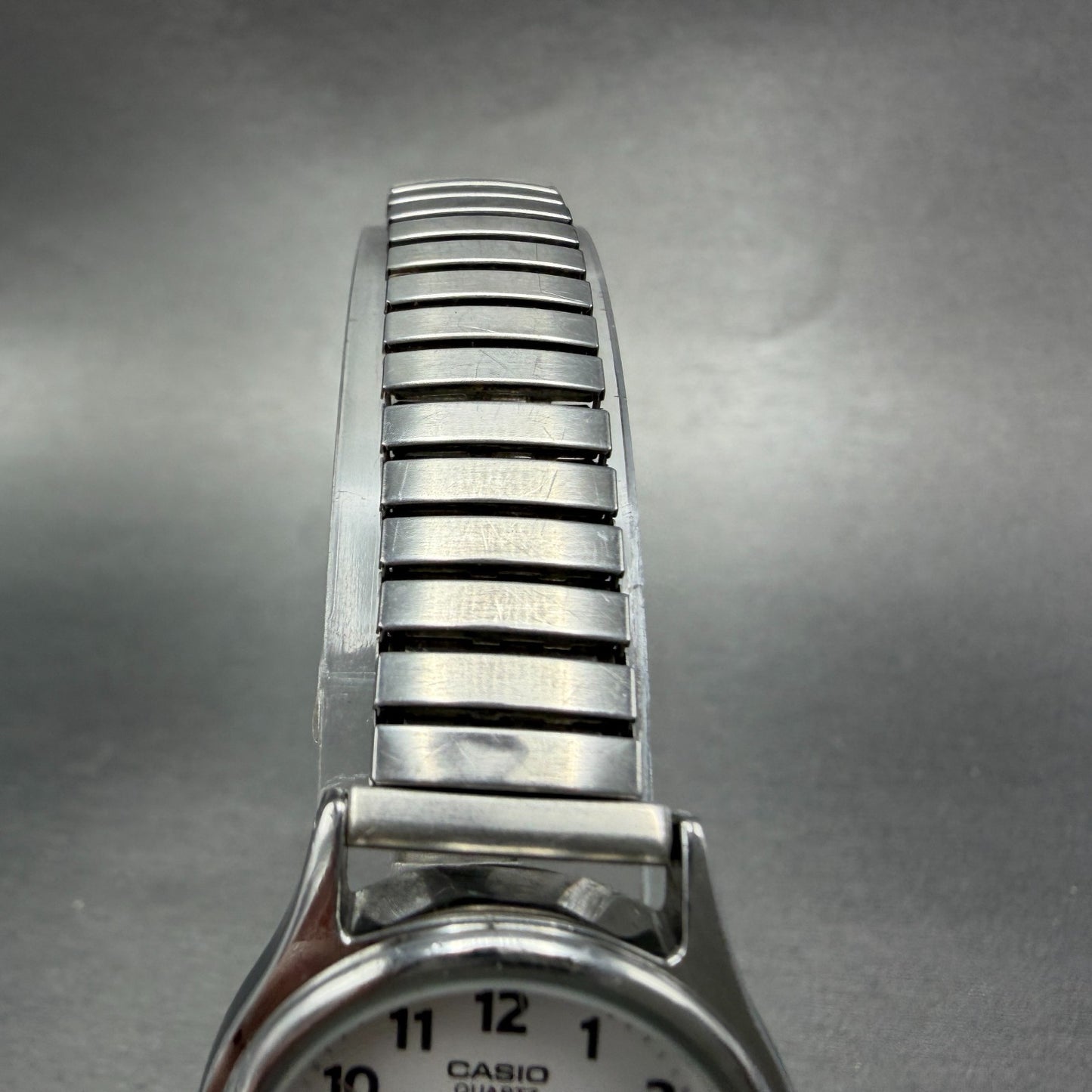 Casio Watch Women 25mm White Dial Silver Tone Round LQ-410 New Battery4