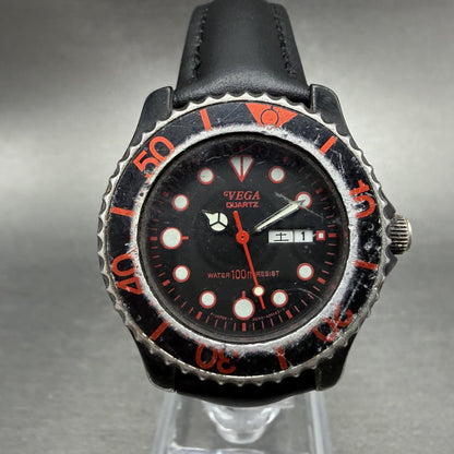 Citizen Vega Dive Watch Women 33mm Black Dial Black Tone Daydate New Battery0