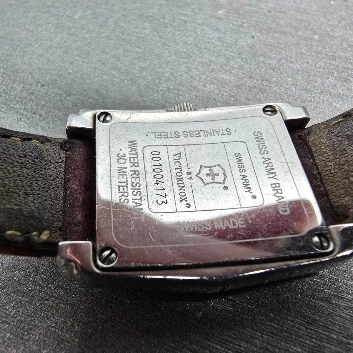 Victorinox Swiss Army Officer Tank Watch Women 23mm White Dial Steel  PARTS11