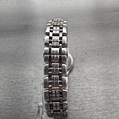 Citizen Eco-Drive Watch Women 25mm MOP Dial Two Tone Date Diamonds E011 Works7