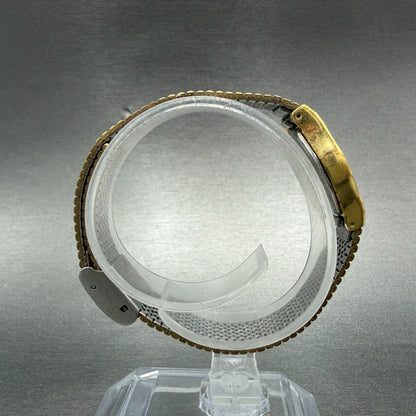 Seiko Watch Women 18mm Champagne Dial Gold Tone Round 2Y01-0140 New Battery8