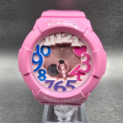 Casio Baby-G BGA-131 Watch Women 43mm Pink Chrono Alarm Round New Battery0