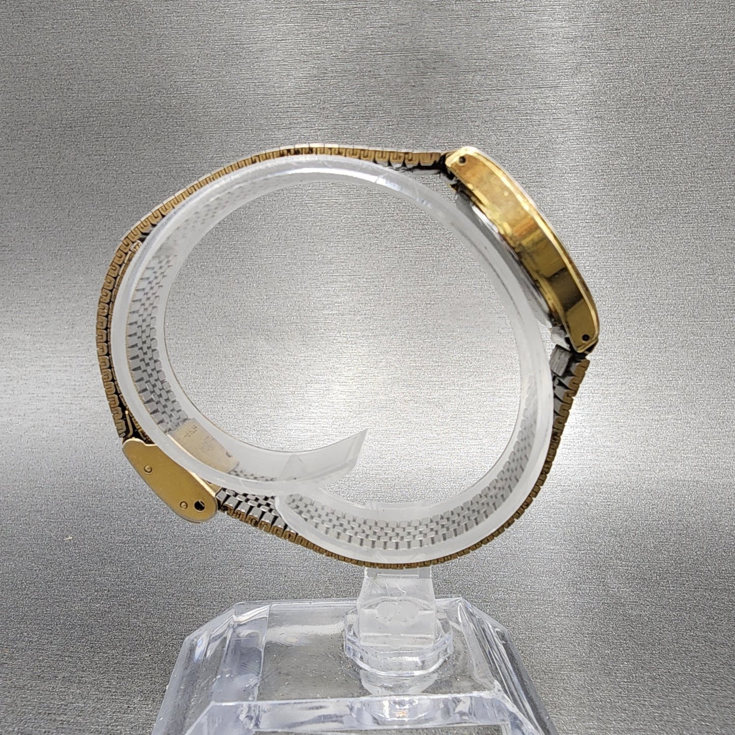 Seiko Mickey Mouse Watch Women 22mm Champagne Dial Gold Tone Daydate New Battery8