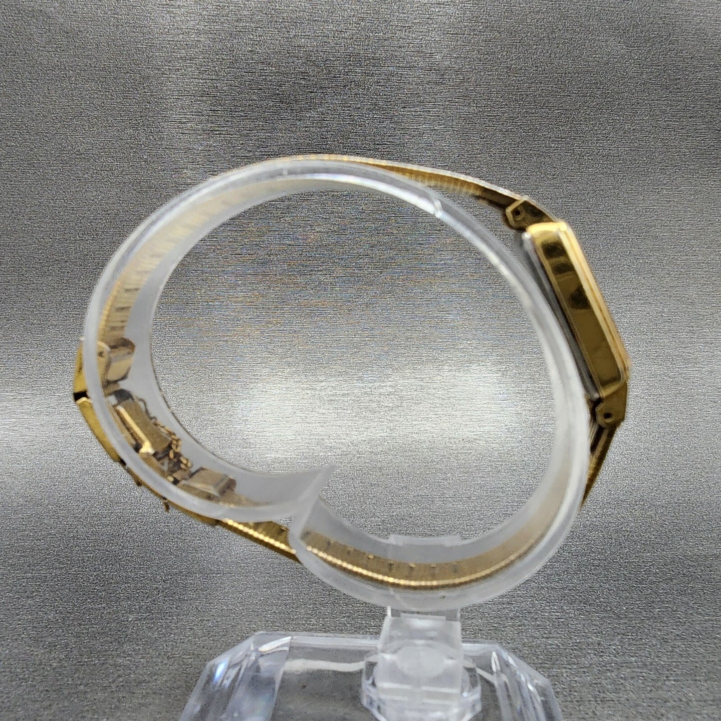 Seiko Watch Women 13mm Cream Dial Gold Tone Rectangle 13205549 New Battery8