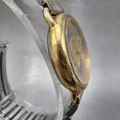 Breil Watch Women 26mm Gold Dial Two Tone Small Seconds Round New Battery3