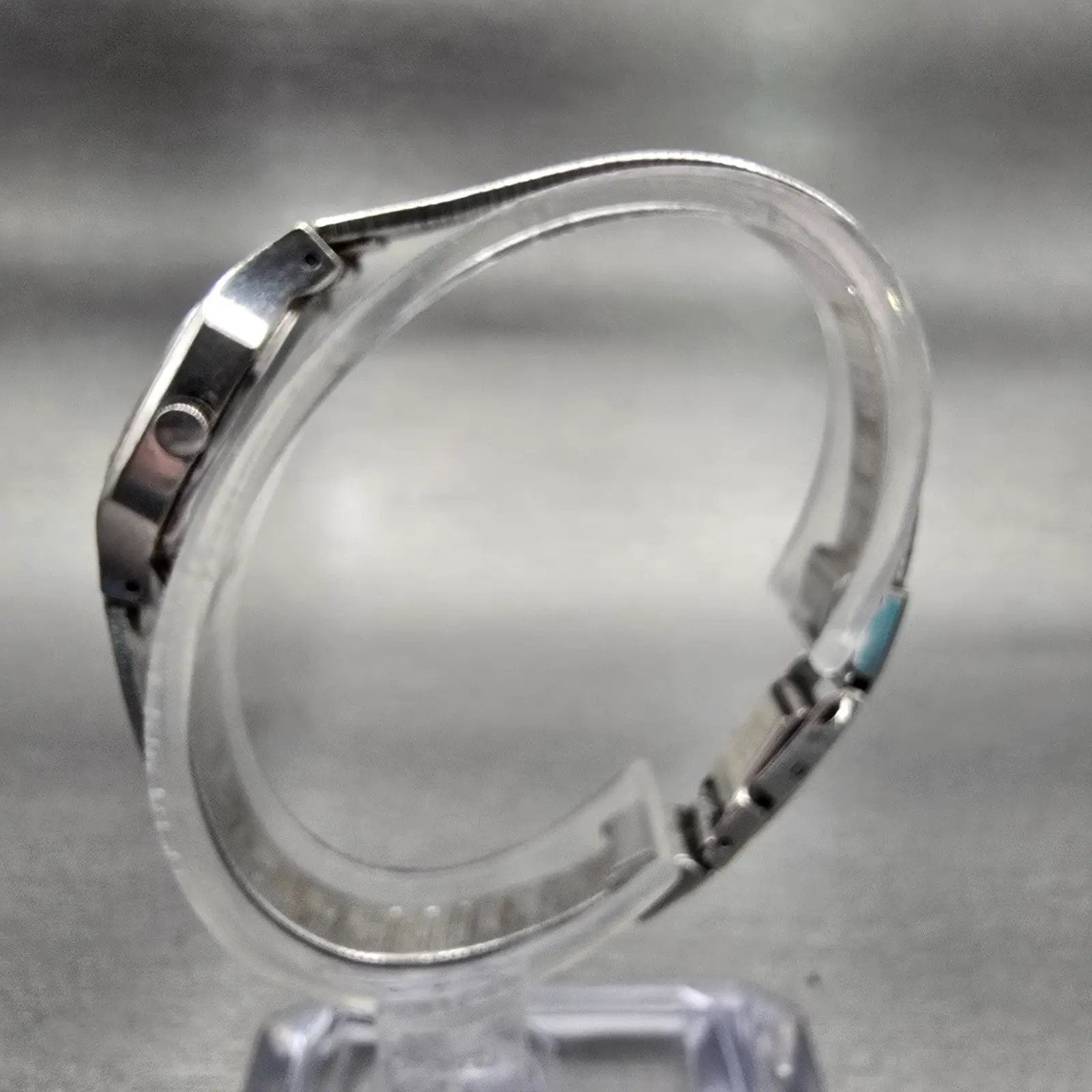 Seiko Watch Women 18mm Silver Dial Silver Tone Rectangle 2320-5269 New Battery6