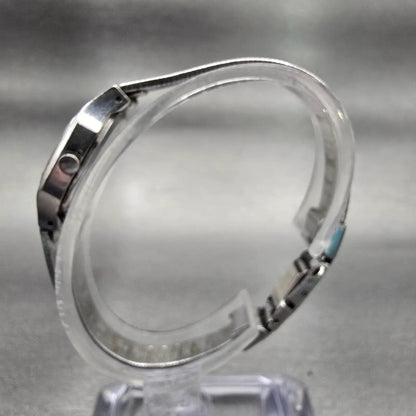 Seiko Watch Women 18mm Silver Dial Silver Tone Rectangle 2320-5269 New Battery6