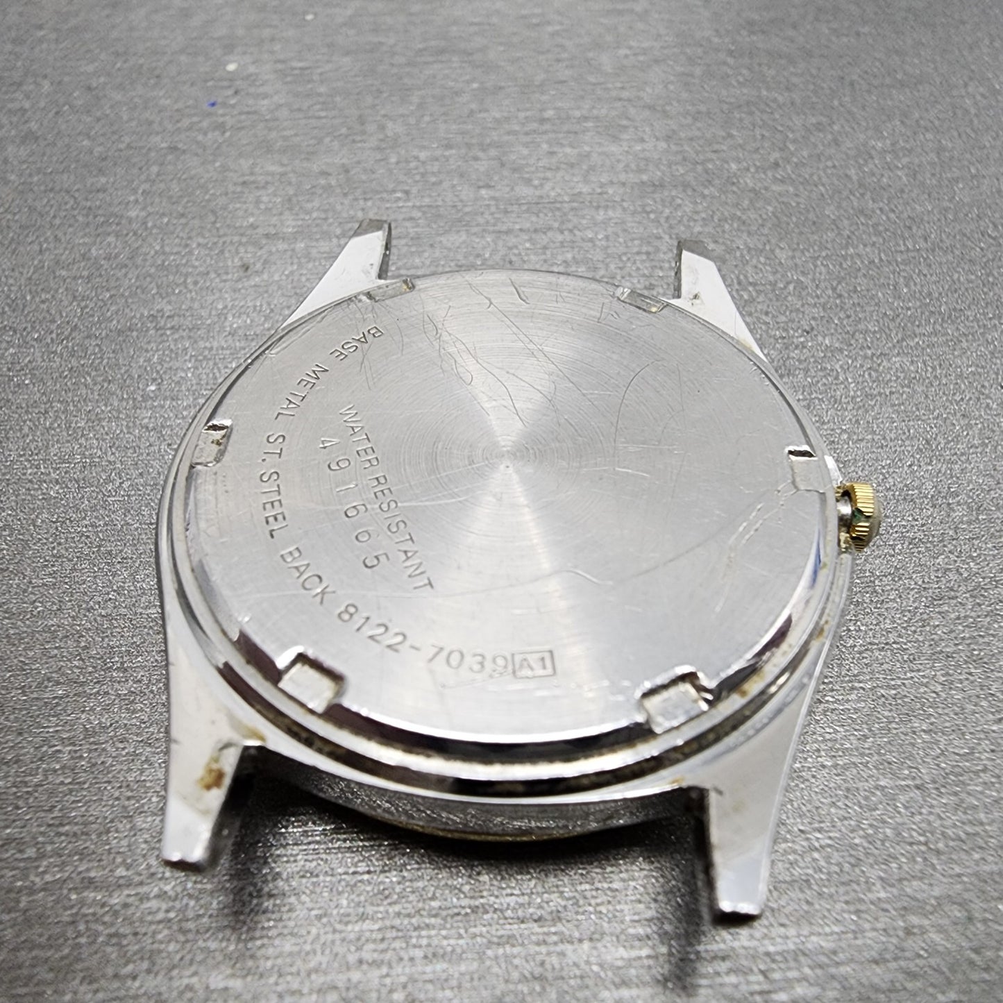 Seiko SQ Watch Men 35mm Gray Dial Two Tone Daydate READ!!! 81227039 New Battery8