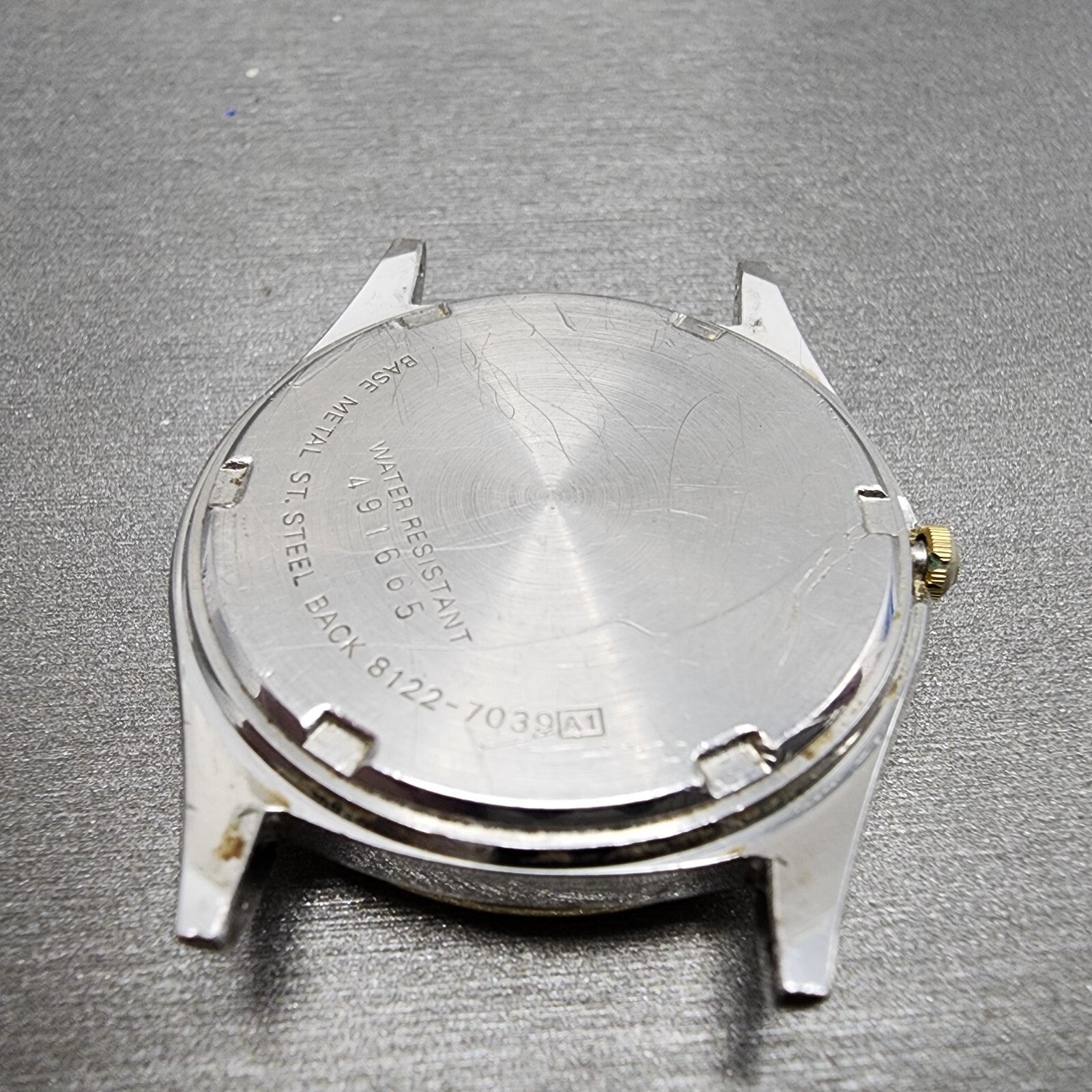 Seiko SQ Watch Men 35mm Gray Dial Two Tone Daydate READ!!! 81227039 New Battery8