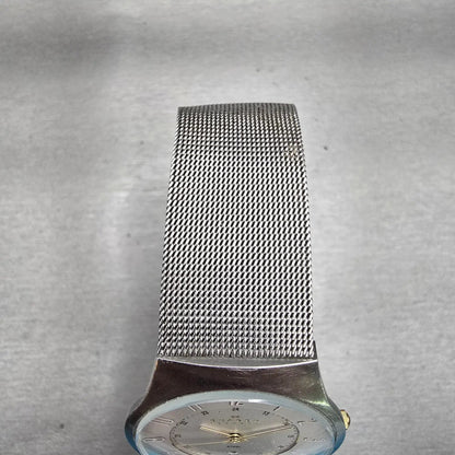 Skagen Steel Watch Men 36mm White Dial Silver Tone Date Round 233XLSGS New Batt4