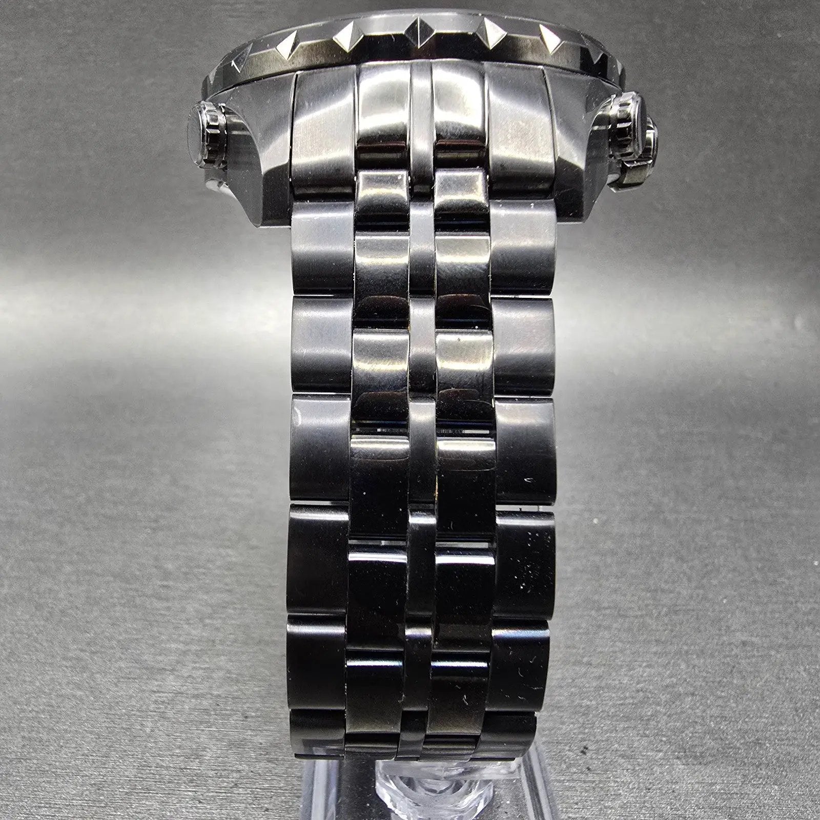 Invicta Coalition Forces Watch Men 57mm Black Dial Black Tone Round New Battery5
