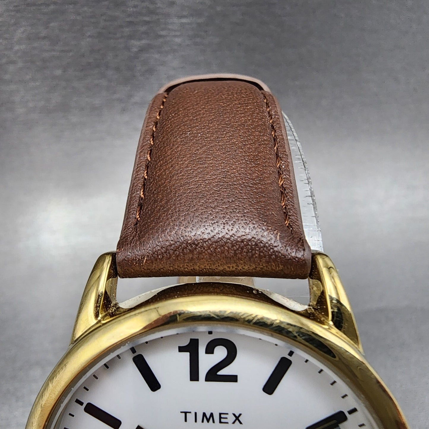 Timex Easy Reader Watch Men 38mm White Dial Gold Tone Round New Battery5