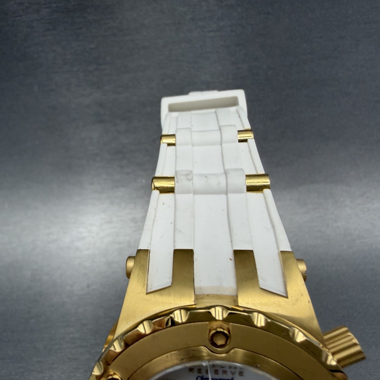 Invicta Reserve Chronograph Watch Men 44mm MOP Dial Gold Tone Date 0525 New Batt4