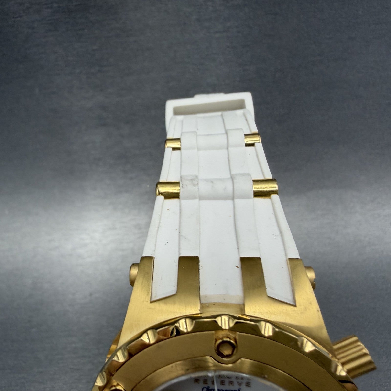 Invicta Reserve Chronograph Watch Men 44mm MOP Dial Gold Tone Date 0525 New Batt4