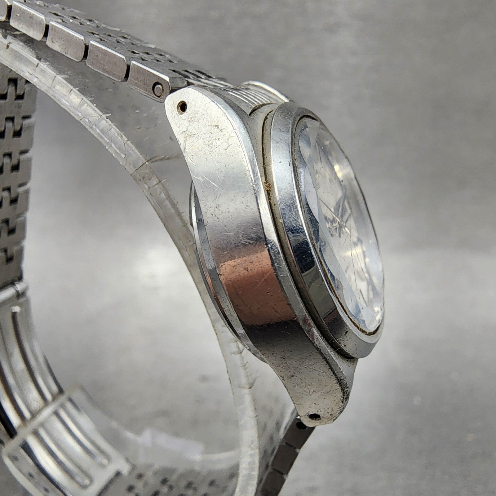 Seiko Automatic Watch Women 27mm Silver Dial Silver Tone Daydate 27060370 Runs3