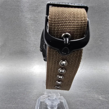 Bertucci D-1T watch 42mm Brown Dial Black Titanium Round Brown Band New Battery7