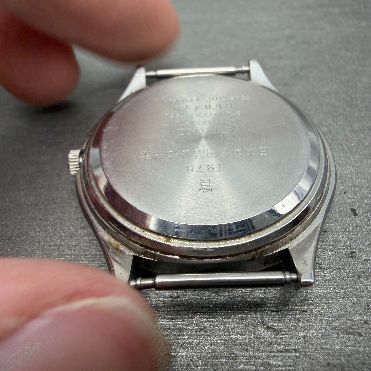 Seiko Type II Watch Men 37mm Silver Dial Silver Tone Daydate 7546-701E PARTS8