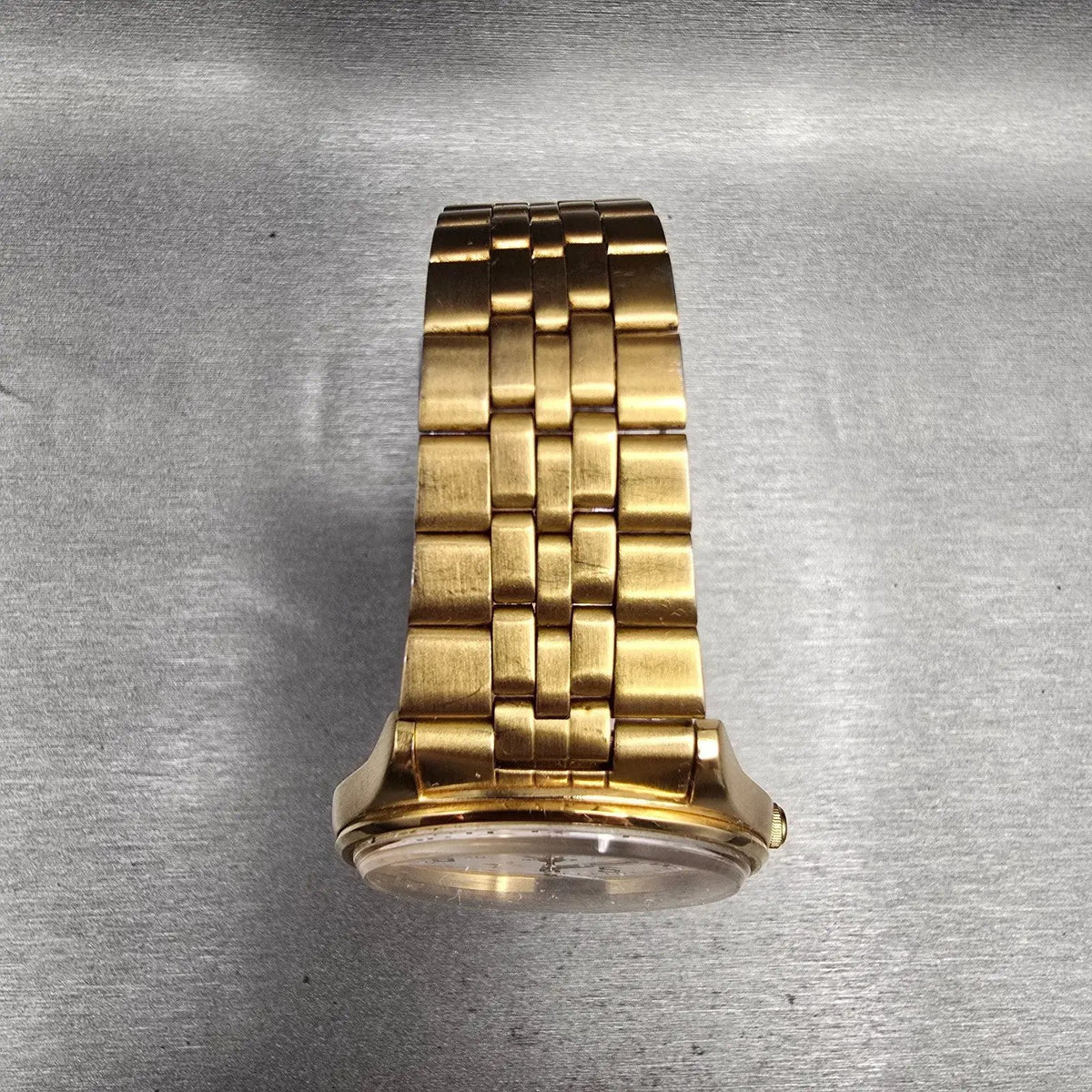 Seiko Railroad Approved Watch Men 35mm White Dial Gold Daydate 7N43-8A39 New Bat5
