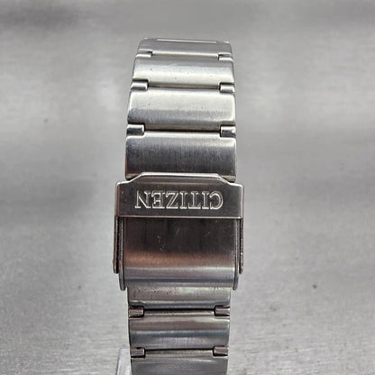 Citizen Watch Men 26mm Blue Dial Silver Tone Date Rectangle 1012-S006767 New Bat7