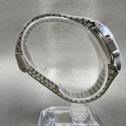 Seiko ALBA Digital Watch Men 31mm LCD Alarm Chrono Silver Tone Y7994750 PARTS9
